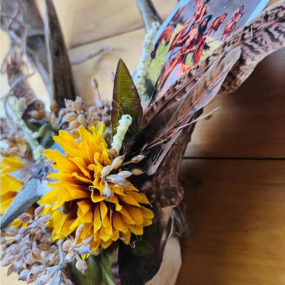 Authentic antler art made by me western home decorone of a kind statement piece - Picture 9 of 15